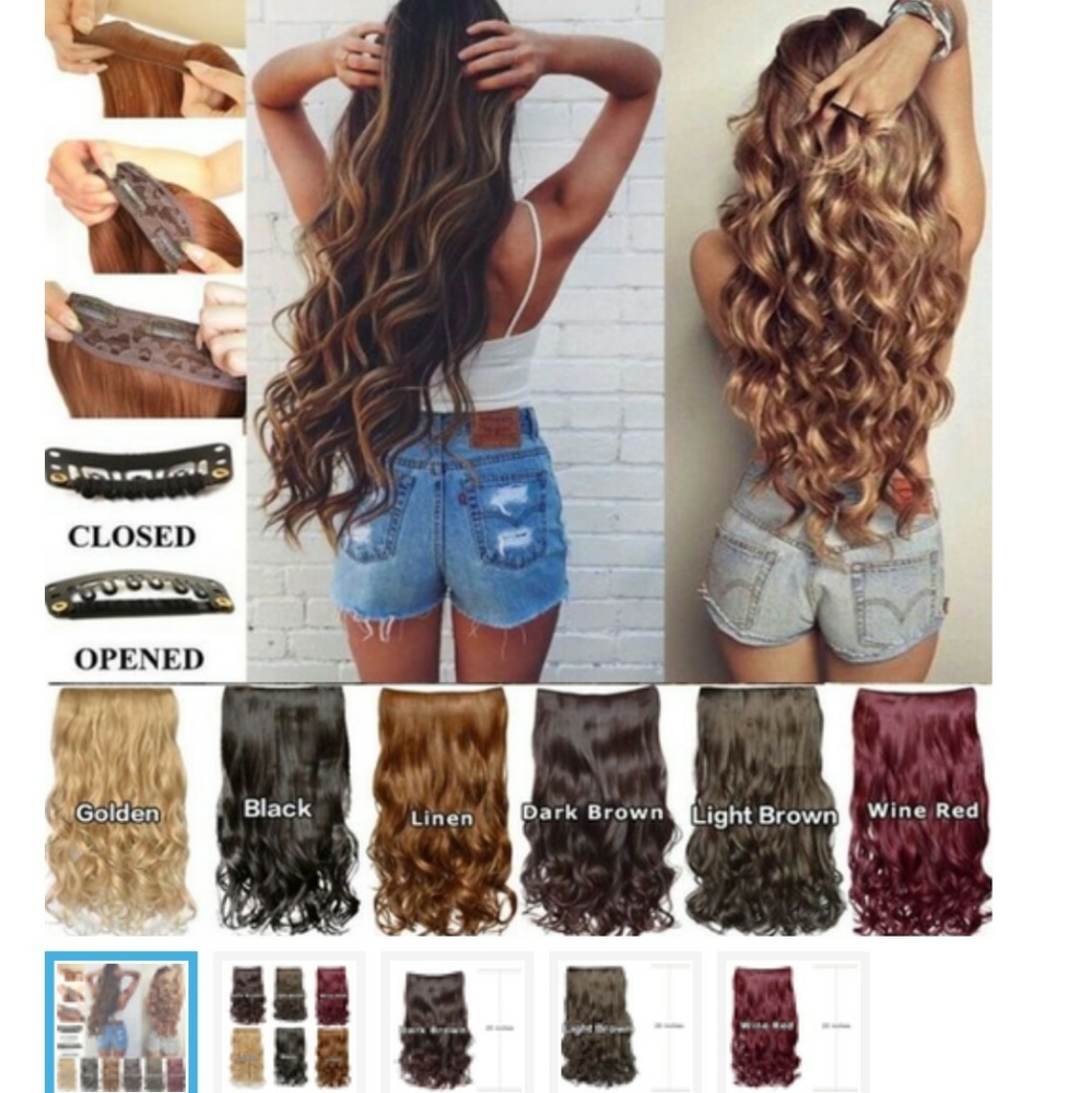 SOLD**20" 1 pack True Blond loose curl hair piece